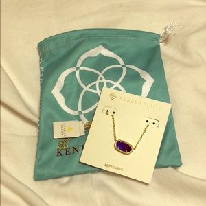 Kendra Scott Elisa Pendant - SAPPHIRE & SILVERY